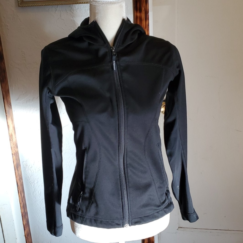 Zippered hooded jacket